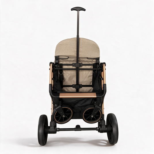 Coche maleta para bebé reversible con capota amplia y cubrepies