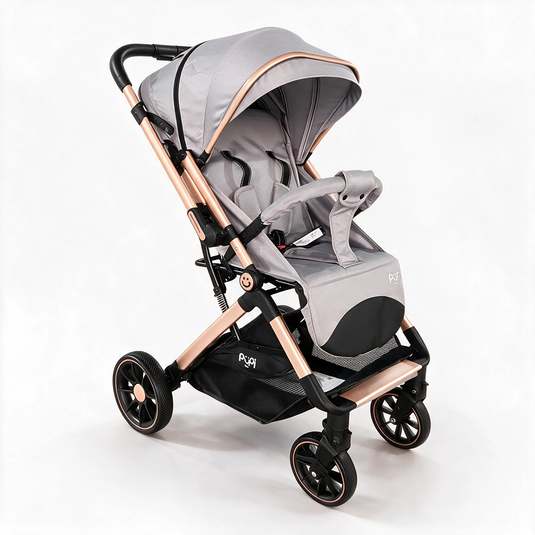 Coche maleta para bebé reversible con capota amplia y cubrepies