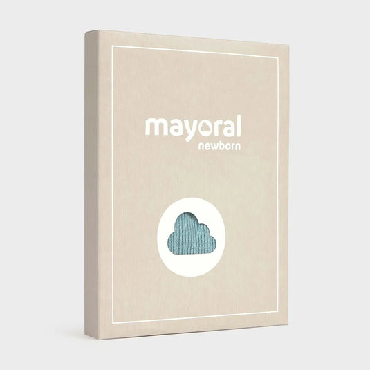 Conjunto 2pz overall tejido con carita de oso y buzo a rayas Mineral Vigoré - Mayoral