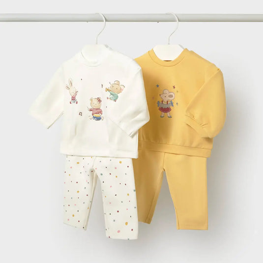 Conjunto 2 piezas sudadera y leggings para recién nacida - Mayoral