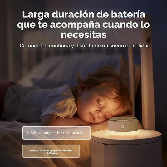 Máquina de ruido blanco y Luz portátil para bebé - Momcozy