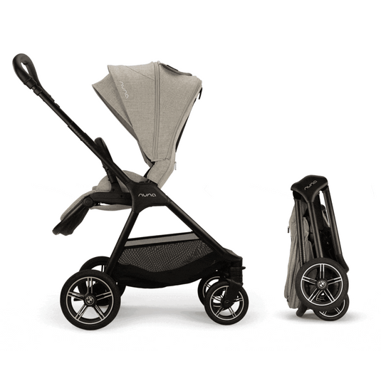 Coche paseador TRIV next BMW Collection convertible en travel system, con suspensión en todas las ruedas, asiento reversible all-season y freno de un toque - Nuna