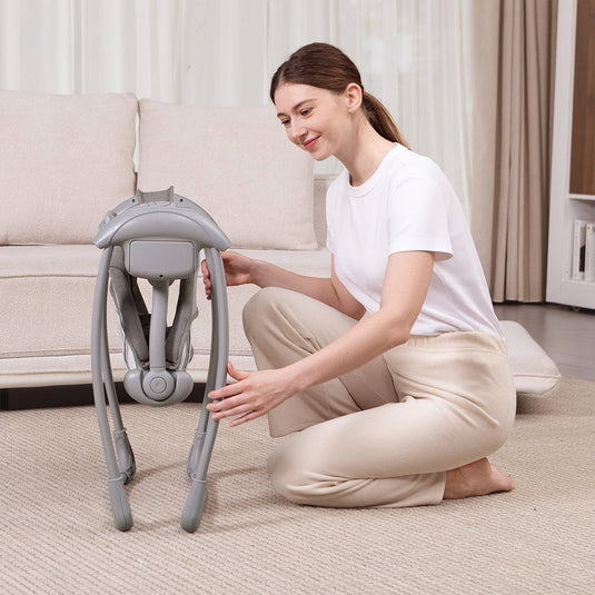 Mecedora automática para bebé con timer y música, hasta 11kg
