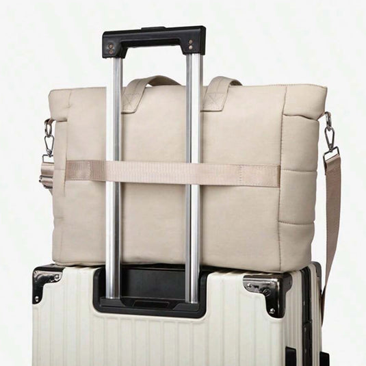 Pañalera tipo bolso de hombro multifuncional con cambiador y bolsito, gran capacidad