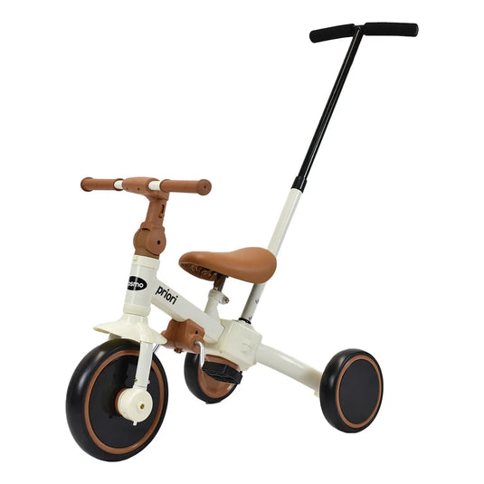 Triciclo paseador 4 en 1 para niño, con manillar de empuje ajustable, resistente y fácil de transportar - Priori