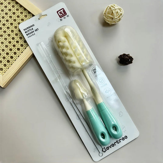 Set de cepillos limpiatetero con esponja, incluye cepillo para chupo y pitillo - Cocco Semana 2026
