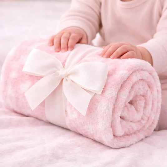 Set de manta y peluche animalito para bebé, manta de 100x75 cm con caja de regalo