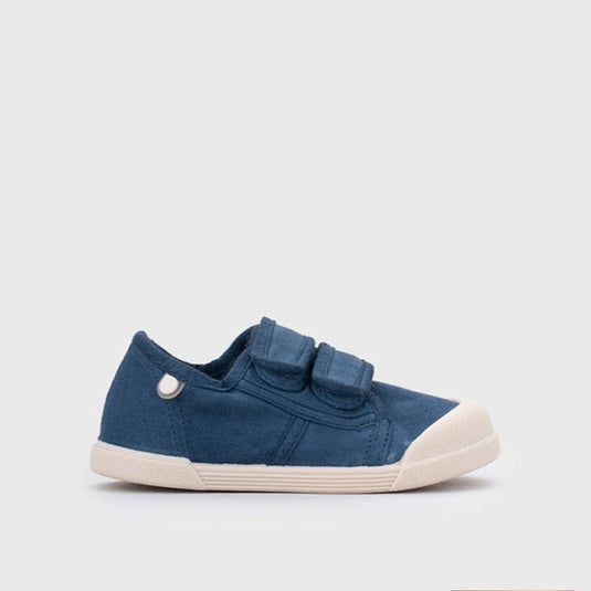 Tenis de lona 100% algodón con doble cierre en velcro para bebé - Igor