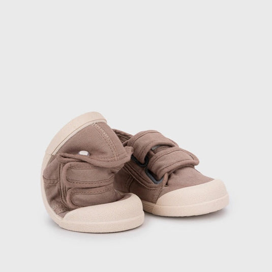 Tenis de lona 100% algodón con doble cierre en velcro para bebé - Igor