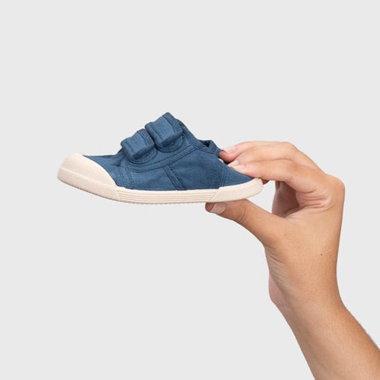 Tenis de lona 100% algodón con doble cierre en velcro para bebé - Igor