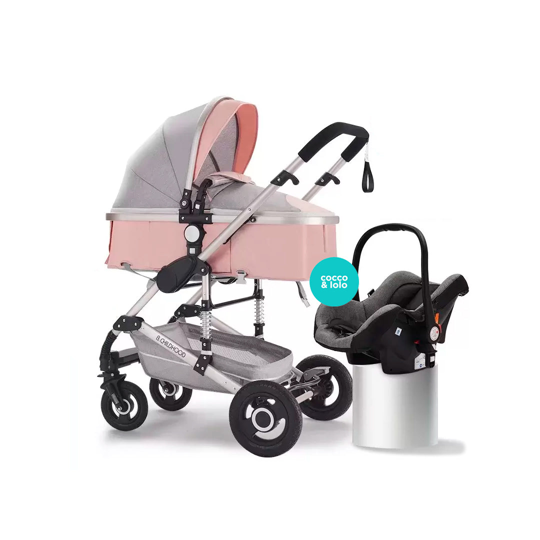 Coche Europeo B.CHILDHOOD 3 en 1 con portabebés