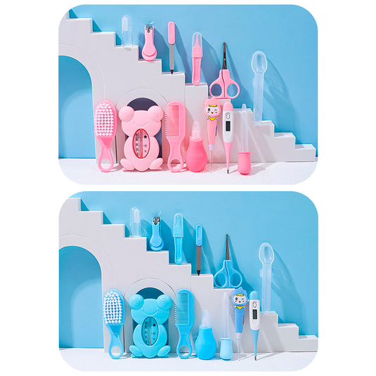 Kit de aseo para bebe recién nacido de 15 piezas + lima eléctrica, en estuche Disney