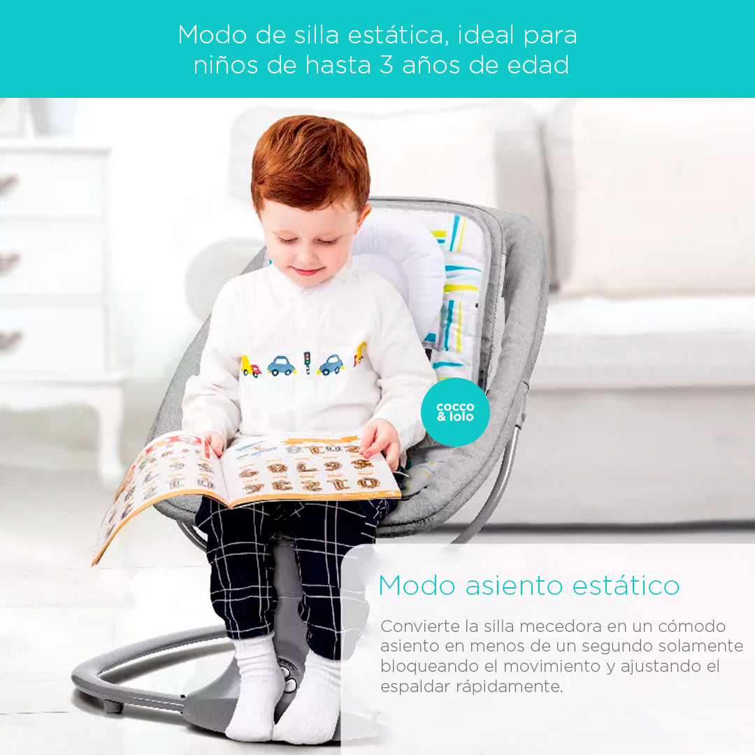Silla mecedora eléctrica con velocidaddes, temporizador y música - MASTELA