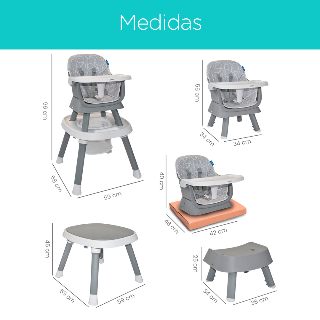 Silla comedor 7en1 de PRIORI