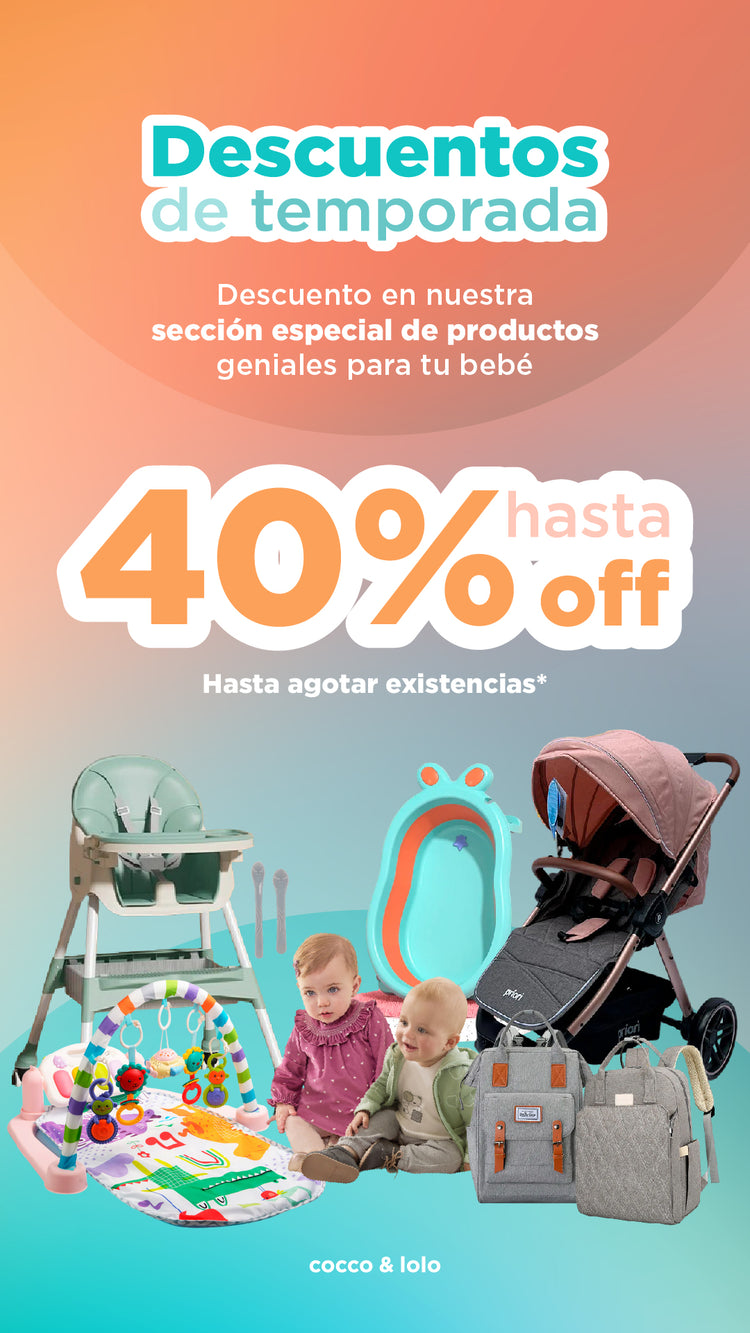 DESCUENTOS DE TEMPORADA - Hasta 40% OFF en productos para bebé