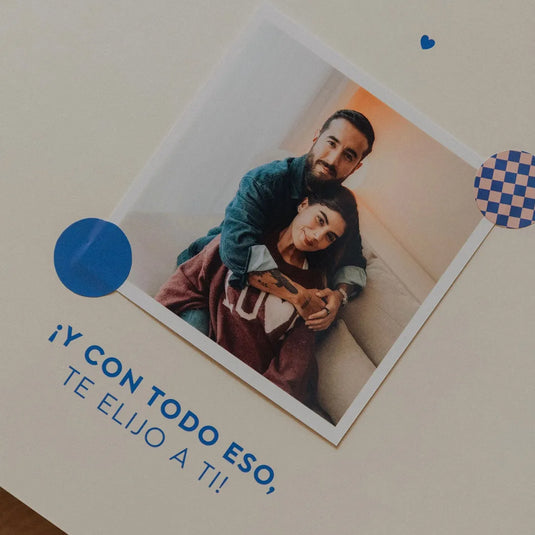 El Libro de Nosotros: álbum de pareja para fotos, cartas y recuerdos