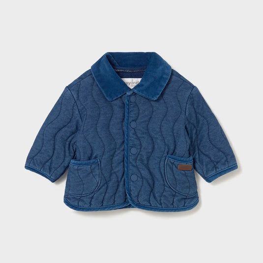 Chaqueta en tela denim tejido vaquero para bebé, cierre con botones a presión en la parte delantera, tejido vaquero cómodo y combinable para los looks diarios, bolsillos funcionales en la parte delantera - Mayoral