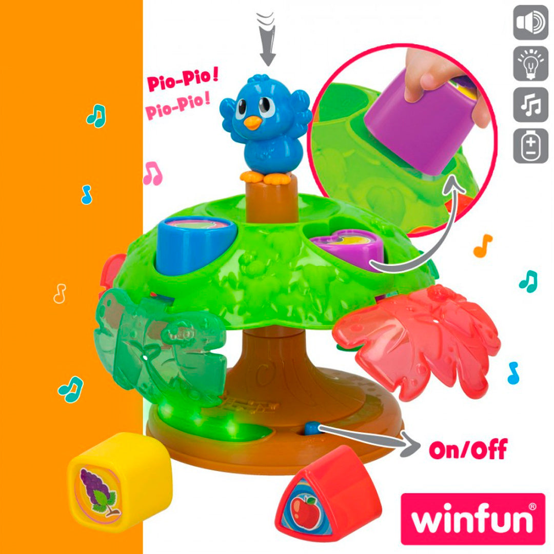 Juguete carrusel Árbol con luces, sonidos y piezas encajables - WinFun