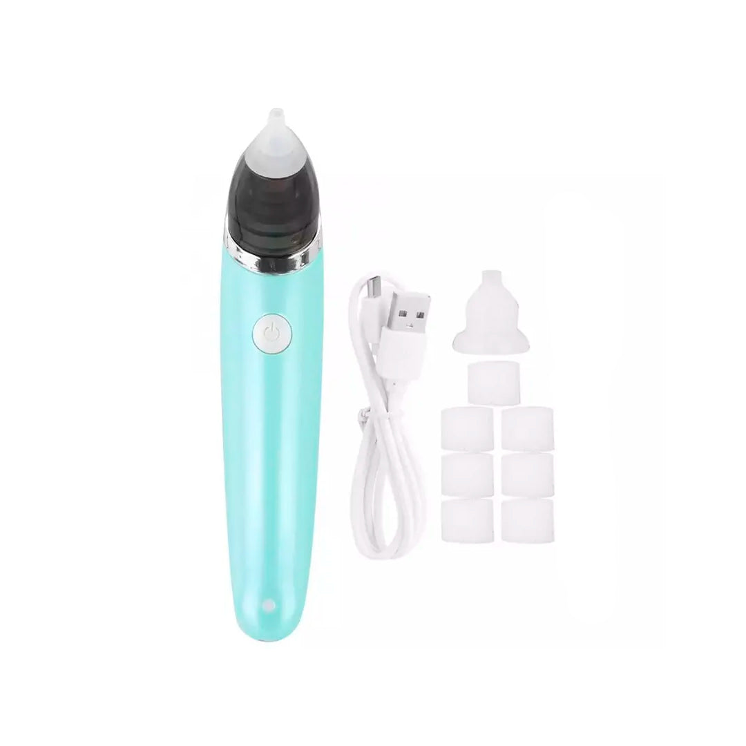 Aspirador Nasal Para Bebe Saca Mocos Electrico Blanco con Menta