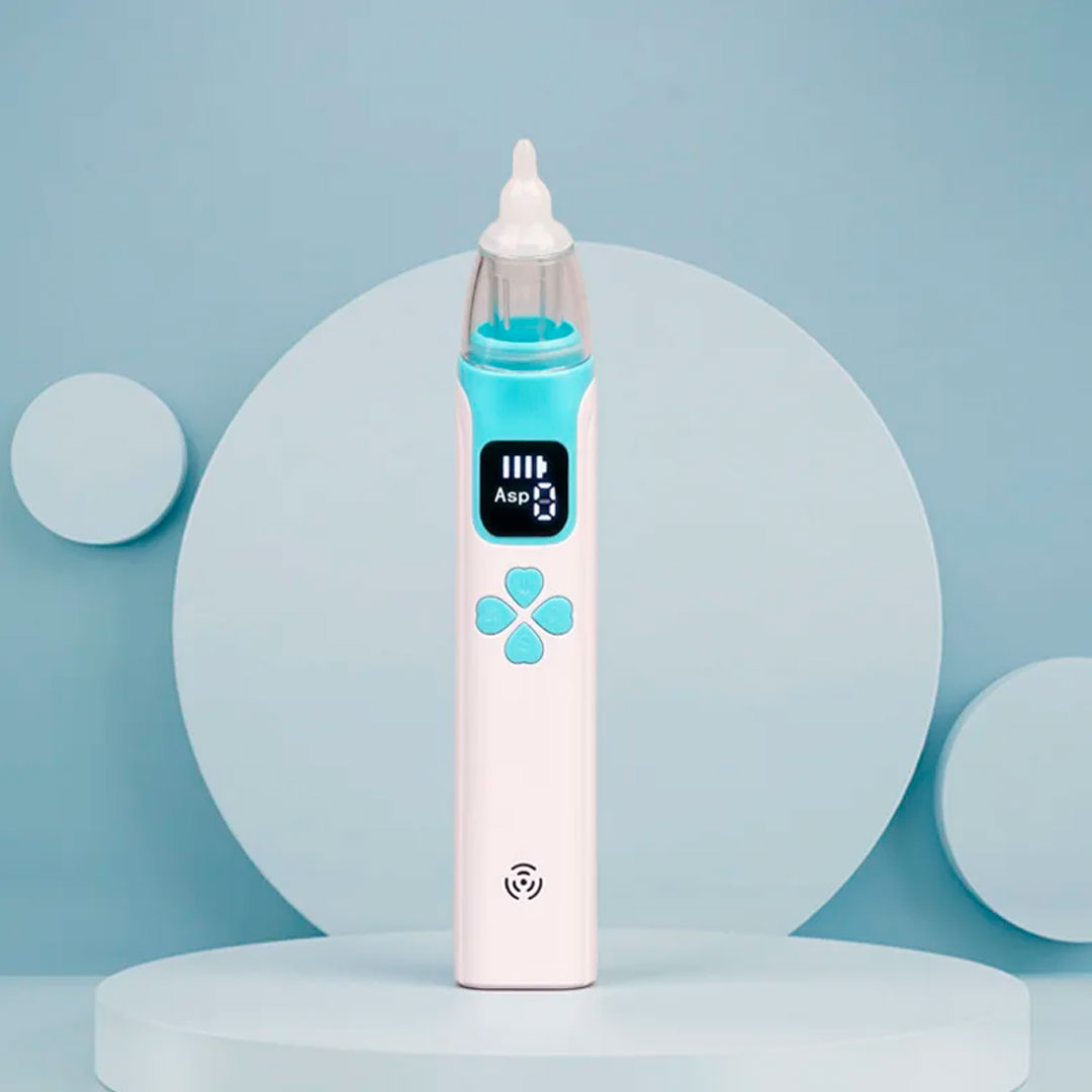Aspirador nasal eléctrico para bebé, limpiador de nariz eléctrico recargable, con ajuste de velocidades y función a bajo nivel de ruido