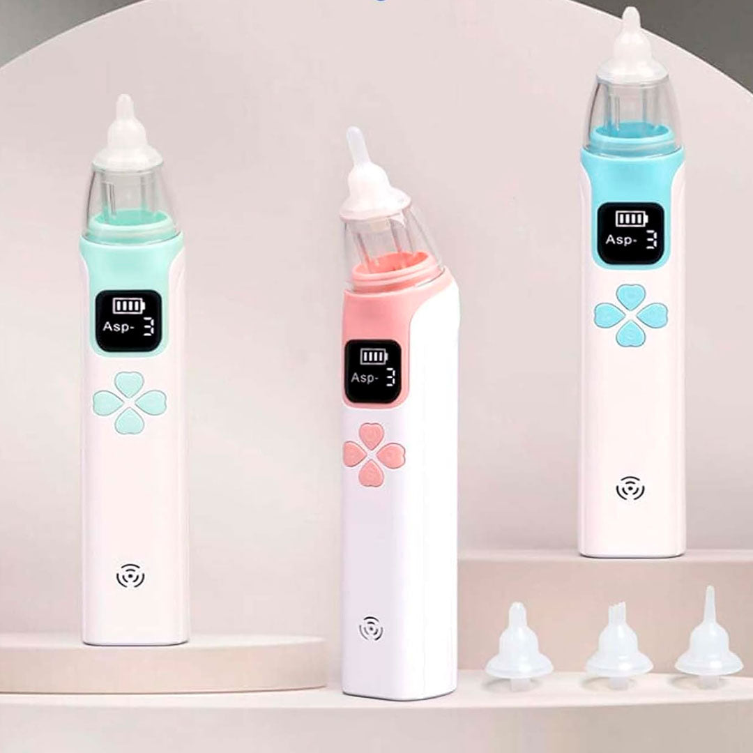 Aspirador nasal eléctrico para bebé, limpiador de nariz eléctrico recargable, con ajuste de velocidades y función a bajo nivel de ruido