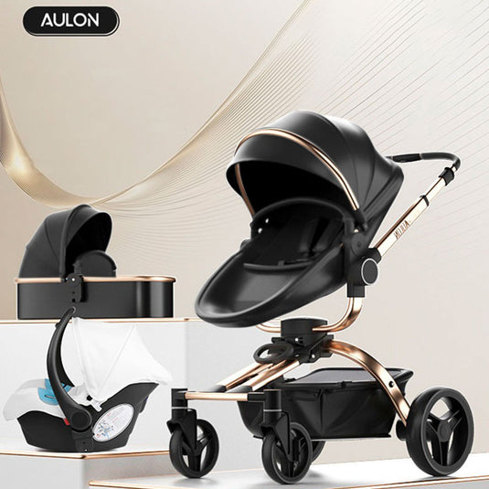 Coche AULON 360° con Portabebé, coche europeo, AULON MAX, coche 3 en 1 para bebés - Aulon