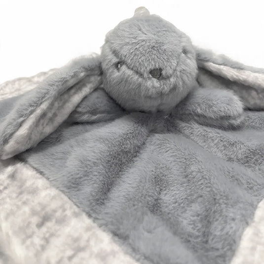 Mantita de apego para bebé de peluche ultrasuave con cabecita de conejo, hipoalergénica y estimulante, disponible en varios colores - Wakids