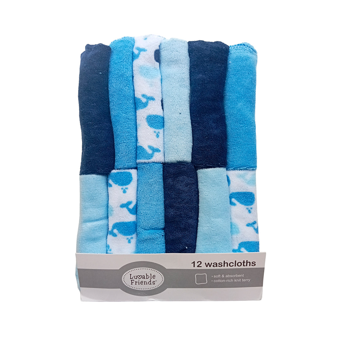 Paquete x12 babitas para bebé, set de toallitas de algodón, material suave y absorbente - Luvable Friends
