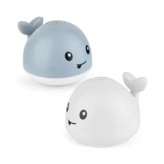 Ballena con luces y expulsión de agua, con carrito de suelo