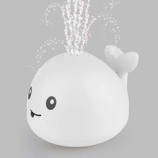 Ballena con luces y expulsión de agua, con carrito de suelo