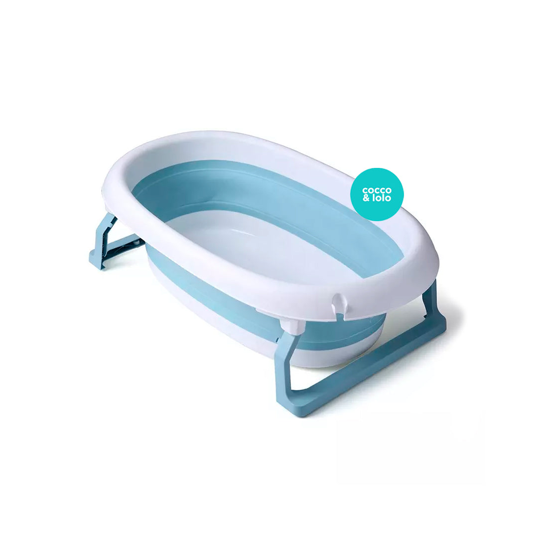 Bañera plegable ovalada, con tapón para agua, durable y de gran tamaño