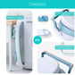 Bañera plegable ovalada, con tapón para agua, durable y de gran tamaño