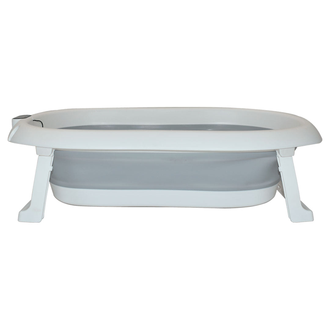 Bañera plegable Ocean para bebé con soporte, con base antideslizante, tapón de desagüe, soporte rígido y termómetro incluido - Priori