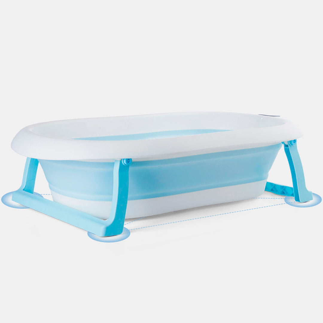 Bañera plegable para bebés con termómetro digital