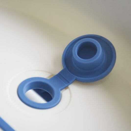 Combo de bañera plegable con accesorios para bebé, soporte para jabón, balde, regadera y gorro para el baño, plegado compacto para facilitar su guardado, con soporte para el bebé, juguetes de bañera incluidos - Micobabys