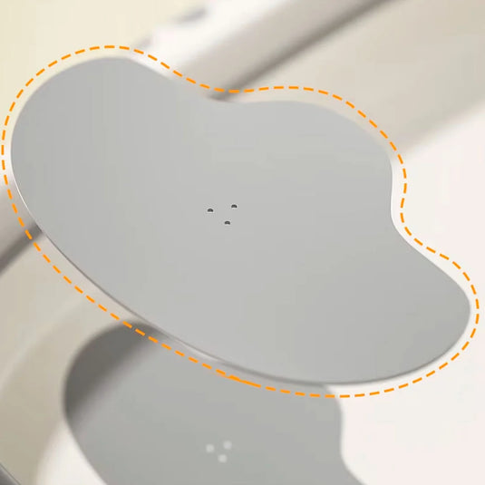 Bañera plegable con corona termómetro para bebé, tina espaciosa para la hora del baño, con antideslizante dentro, de plegado compacto en 2 pasos para guardar en espacios reducidos