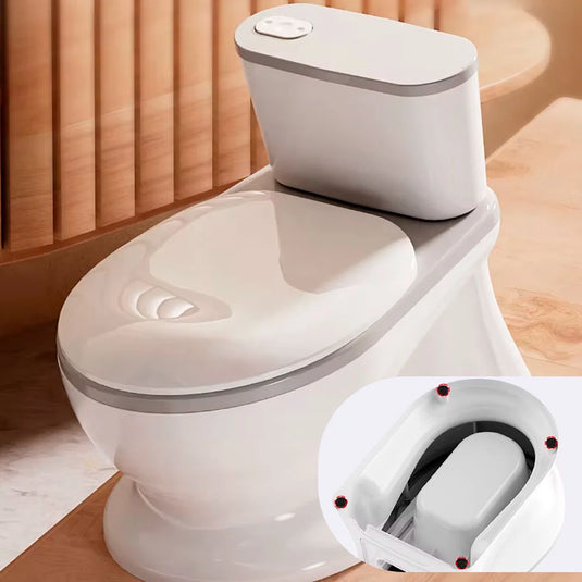 Baño portátil de entrenamiento diseño de sanitario para bebé, recipiente removible para desechos, fabricado en material resistente, base antideslizante, bacinica de entrenamiento para niños