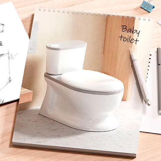 Baño portátil de entrenamiento diseño de sanitario para bebé, recipiente removible para desechos, fabricado en material resistente, base antideslizante, bacinica de entrenamiento para niños