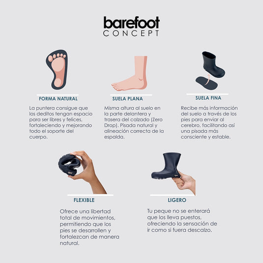 Bota de agua Pau impermeable con suela de contraste para bebé - Igor