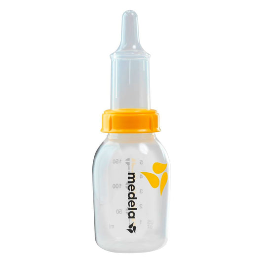 Biberón SpecialNeeds por compresión para bebés, 100% libre de BPA, con graduación de boquilla, diseño ergonómico, válvula unidireccional - Medela