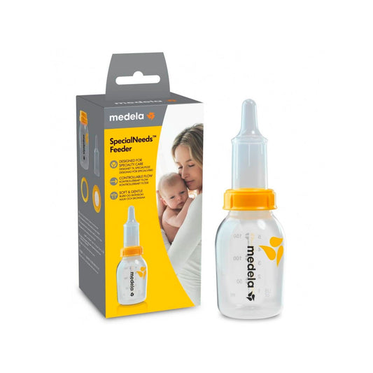 Biberón SpecialNeeds por compresión para bebés, 100% libre de BPA, con graduación de boquilla, diseño ergonómico, válvula unidireccional - Medela