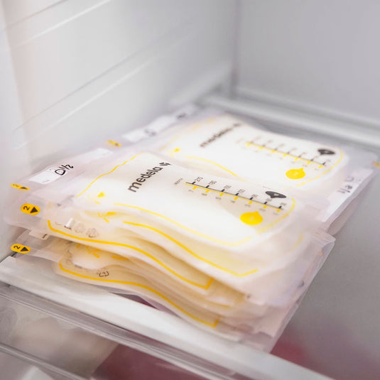 Bolsas de almacenamiento de 210ml o 7oz para leche materna, 100% libre de BPA, paquete para banco de leche, aprueba de fugas, lista para usar, de color transparente con espacio para rotular fecha - Medela
