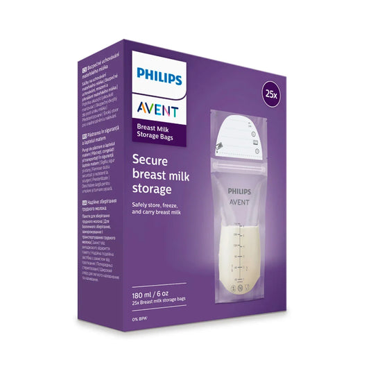 Bolsas de almacenamiento de leche materna, paquete x25 unidades 6oz o 180ml - Philips Avent