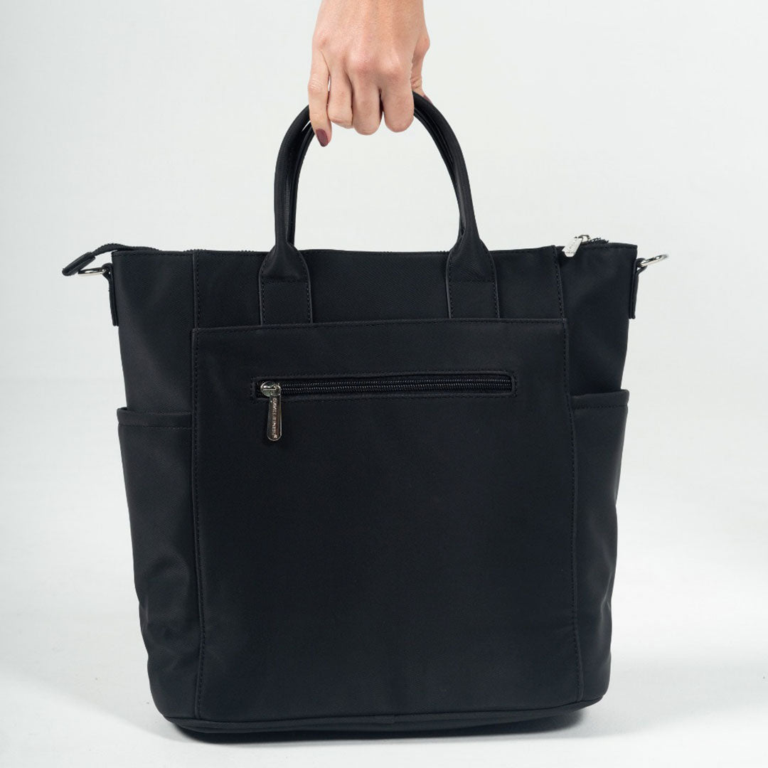Bolso premium multifuncional en eco-cuero, buena capacidad de almacenamiento, con correa para llevarlo lateral, diseño francés - David Jones