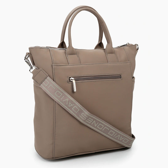 Bolso premium multifuncional en eco-cuero, buena capacidad de almacenamiento, con correa para llevarlo lateral, diseño francés - David Jones