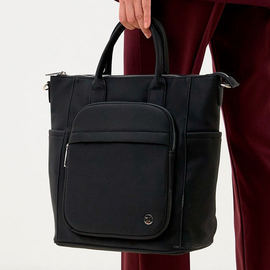Bolso premium multifuncional en eco-cuero, buena capacidad de almacenamiento, con correa para llevarlo lateral, diseño francés - David Jones
