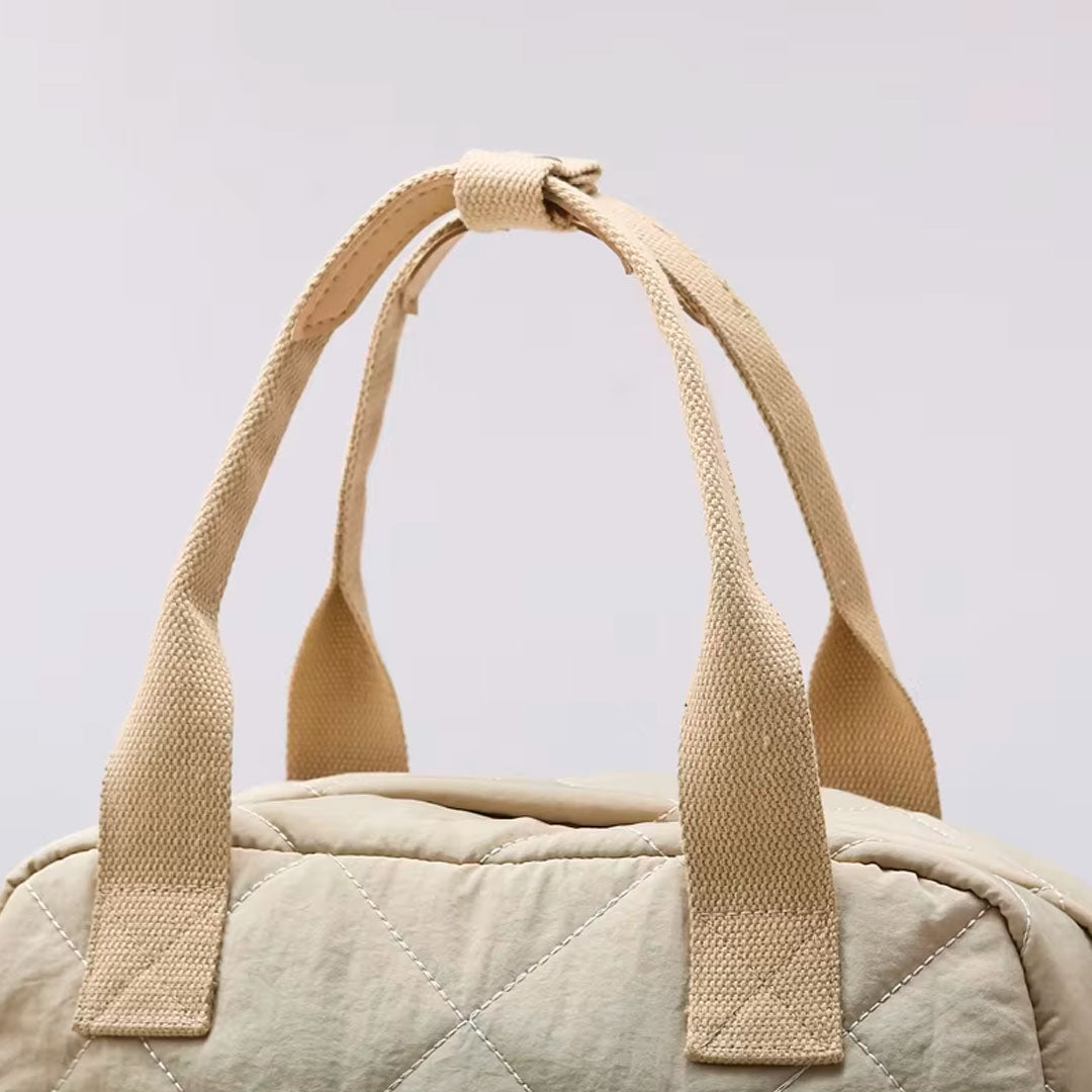 Bolso pañalera Duohui de múltiples compartimientos, con correa para uso lateral, de buena capacidad de almacenamiento, morral en tela resistente e impermeable para pañales
