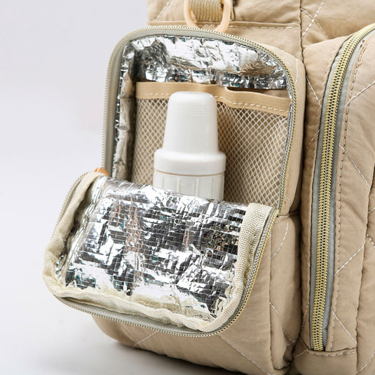 Bolso pañalera Duohui de múltiples compartimientos, con correa para uso lateral, de buena capacidad de almacenamiento, morral en tela resistente e impermeable para pañales