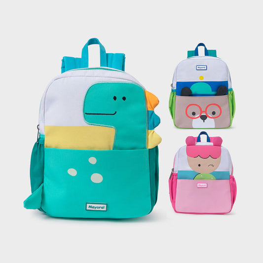 Bolso con diseños coloridos para bebé, mochila ideal para la guardería, con correas ajustables - Mayoral