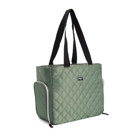 Bolso pañalera Paris con diseño frontal tejido - Mesenfants